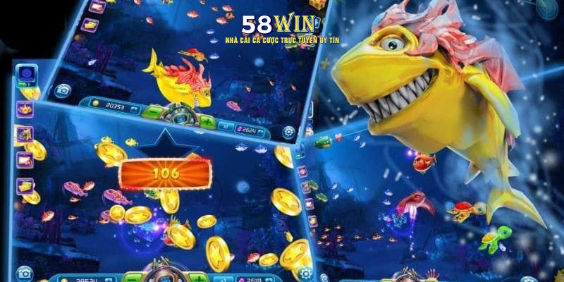 Danh sách trò chơi Bắn Cá 58WIN hay nhất 2025
